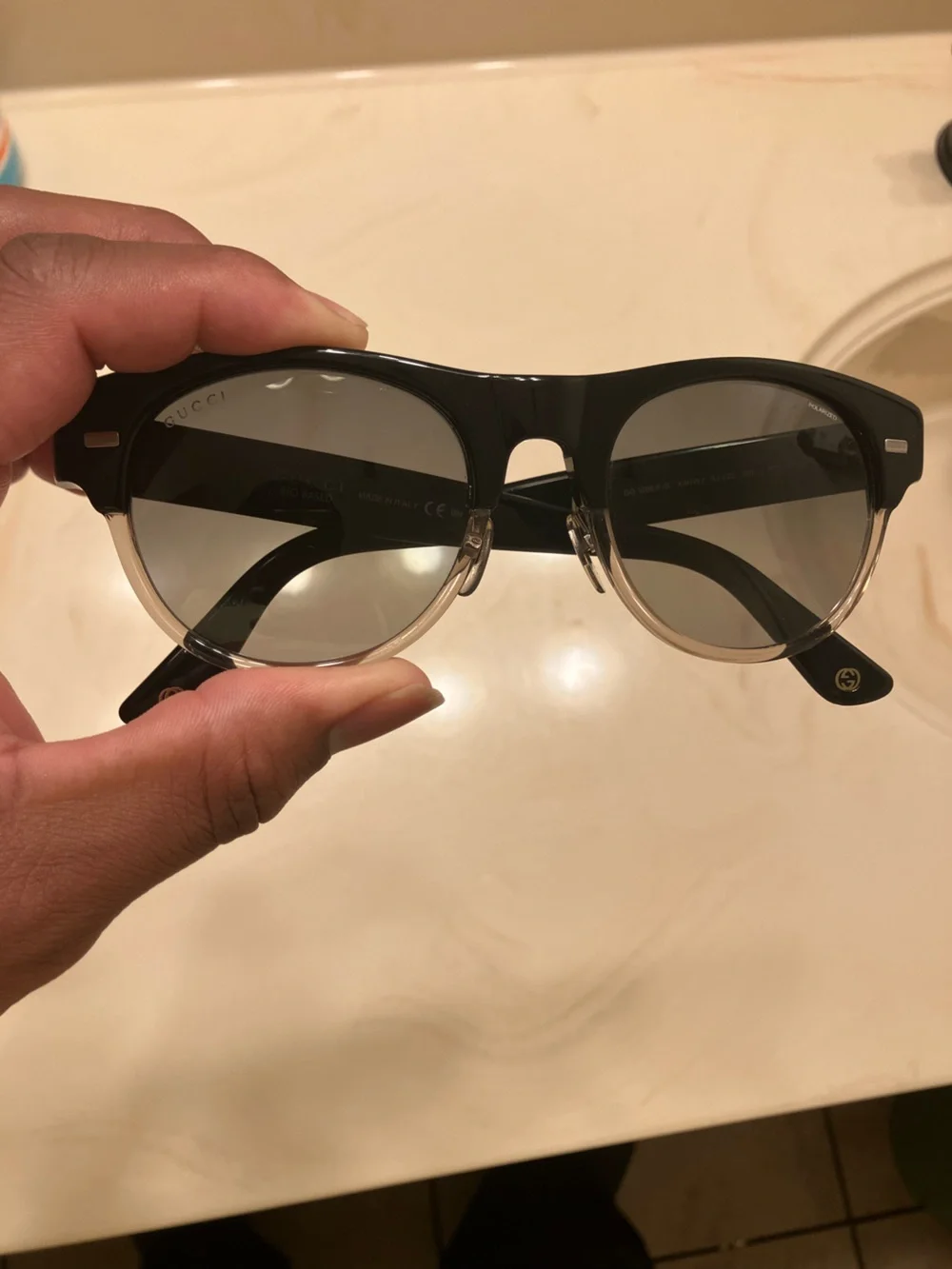 Gucci Black Sunglasses Arm with Model Engraving